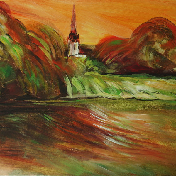 мечеть на берегу - пленэр 2019